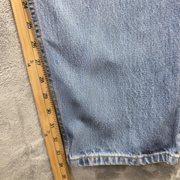Levi's 550 Jeans Mens 34x34 Light Wash Relaxed Fit Tapered Leg Denim Zip Fly Y2K - Picture 8 of 10